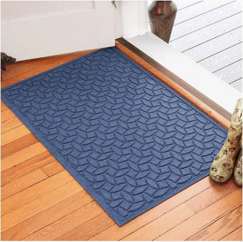 Entryways Ellipse Recycled Rubber/Coir Doormat (24 Inches x 36 inches)