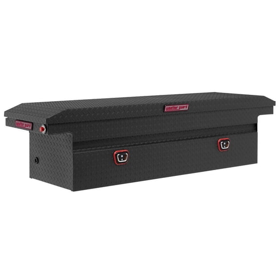 Weather Guard Saddle Box Aluminum Full Low Profile Textured Matt Black