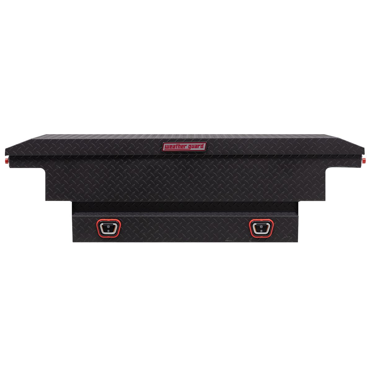 Weather Guard Saddle Truck Tool Box Aluminum Low Profile Textured