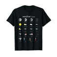 thumbnail image 1 of Weather Icon Set Moon Sun Cloud Rain T-Shirt, 1 of 5
