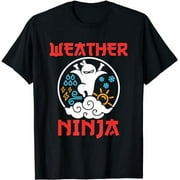 Weather Nerd Ninja Storm Cloud Weather Chaser Meteorology T-Shirt