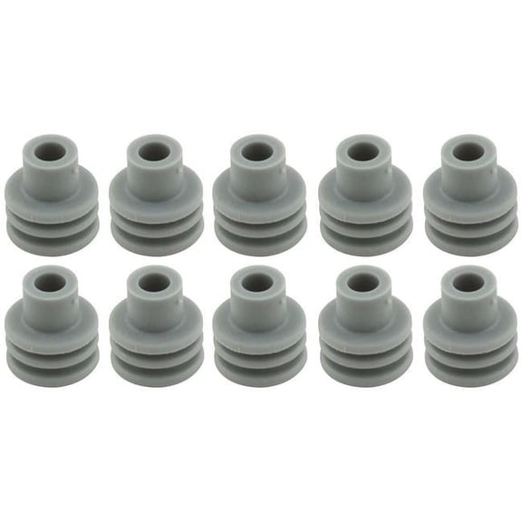 Weather Pack Connector 16-14 Gauge Seals, Gray - Pack of 10