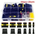 thumbnail image 1 of Weather Pack Connectors Kit, 800pcs Waterproof Automotive Electrical Connectors, 1/2/3/4/5/6 Pin Plug Kit, 50 Sets, 1 of 14
