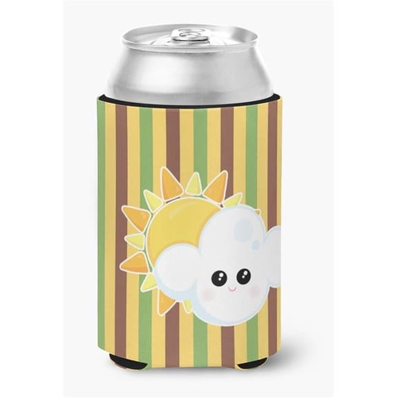 Weather Partly Cloudy Face Can or Bottle Hugger
