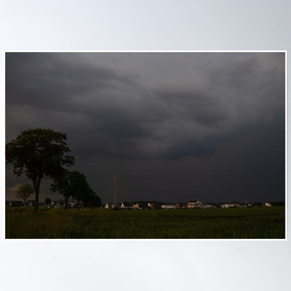 Weather Photography - Dark Sky Poster Wall Art, Modern Wall Decor, 8x12 UNFRAMED