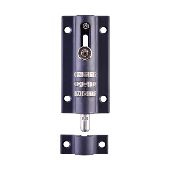 Weather Proof Combination Bolt Lock - 3-Digit Keyless Slide Bolt, Heavy Duty Weatherproof for Gates & Sheds
