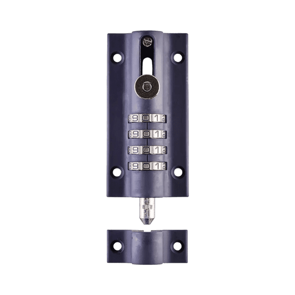 Weatherproof 4-Digit Combination Bolt Lock | Heavy Duty Security Lock for Gates, Sheds, Doors & Outdoor Use