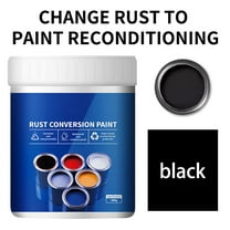 Weather Proof Rust Converter Paint For Metal,Water-Based Industrial Non-Rust Metallic Paint, Long-Lasting Rust Prevention & Protection(500g,Black)