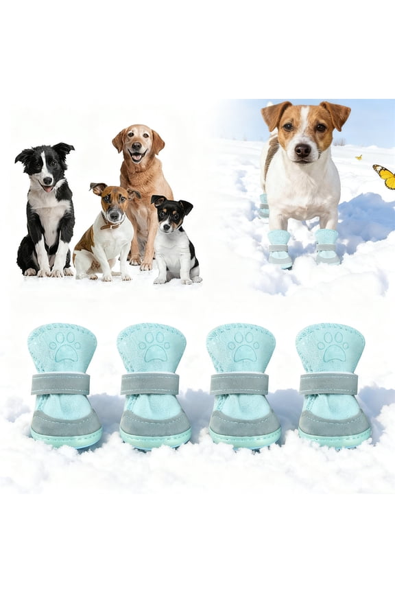 Durable Outdoor Pet Boots for Cats and Dogs Guard Shoes with Soles and Reflective Strips for All Weather Walking Hiking Running on Various Terrains