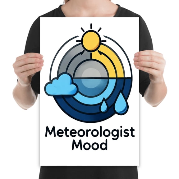 Weather Radar Art, 13x19 inch print for meteorology fans and modern living room decor