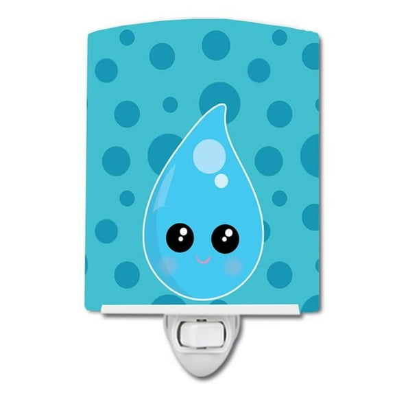 Weather Rain Drop Face Ceramic Night Light