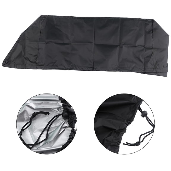 Weather Resistant BBQ Grill Cover for Weber Q100 / 1000 Series 210D Material with Adjustable Drawstring for Secure Fit