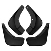 Weather Resistant Black Front Rear Mud Flaps Splashes Guards For Automobile Providing Full Coverage Against Road Debris