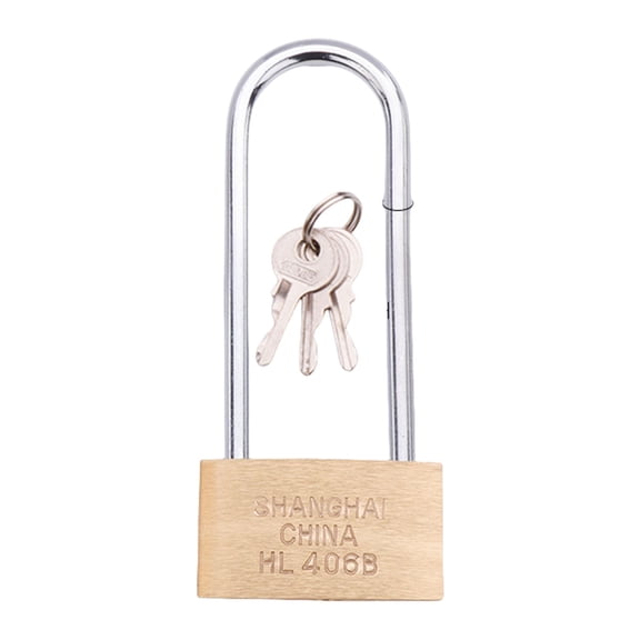 Weather Resistant Brass Padlocks Set Long Extended Shackles Body Rustproof Designs Accessory for School Storage Sheds