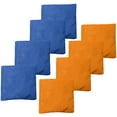 thumbnail image 1 of Weather Resistant Cornhole Bean Bags Set of 8 - Orange & Blue, 1 of 6
