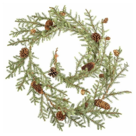 Weather Resistant Cypress Pine and Pinecone Garland - for Christmas Decor - Factory Direct Craft