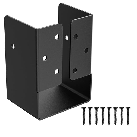 Weather Resistant Flanges Brackets Durability Stainless Steel Reinforcement Brackets for Securing Garden Fences