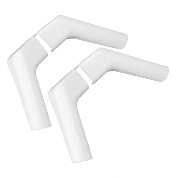 Weather Resistant RV Rain Gutter Spouts Left and Right Heavy Duty Trailer Roof Gutter Extensions (4-Pack, 15x10x5 inches / 38.1x25.4x12.7 cm)