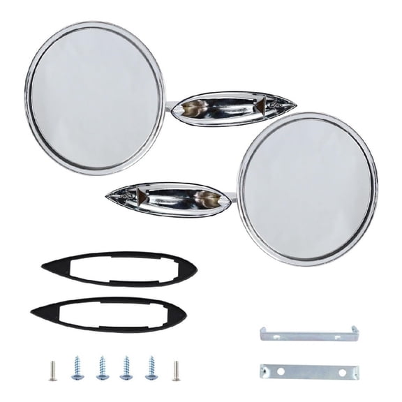 654394765672 Wide Angles Round Rearview Glass To Expand Rear Visibility Reduce Blind Spots For Safe Driving