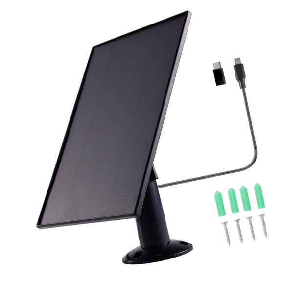 Weather Resistant Solar Panel For Security Devices 3W 5V Low Consumption Charging Module for Doorbells Security Cameras