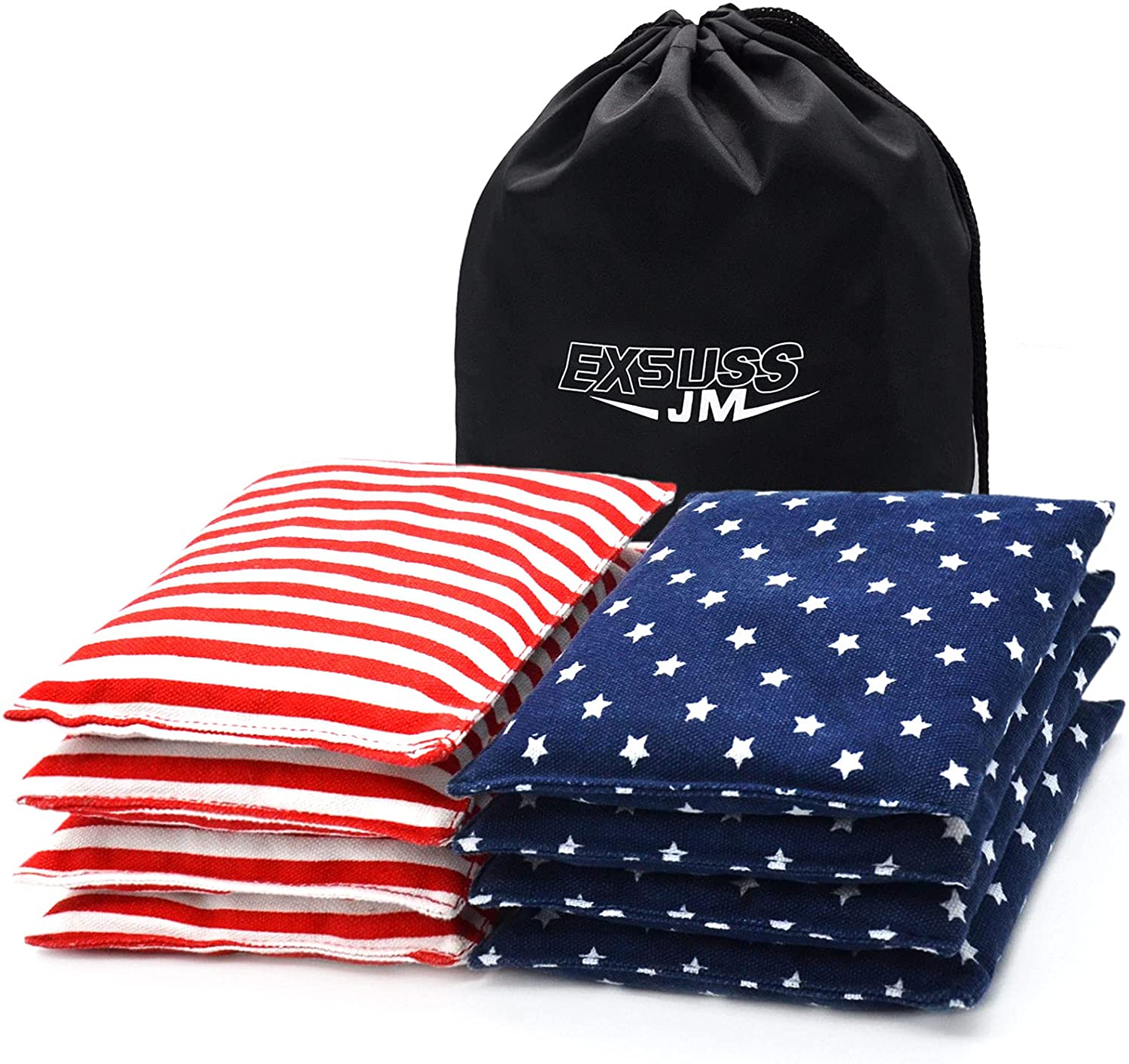 Weather Resistant Standard Cornhole Bags Set of 8 Regulation Bean Bags