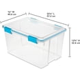 thumbnail image 1 of Weather-Resistant Storage Bins with Latching Lids - 4-Pack Heavy-Duty Organizing Containers for Closet, Bathroom, Office, 1 of 8