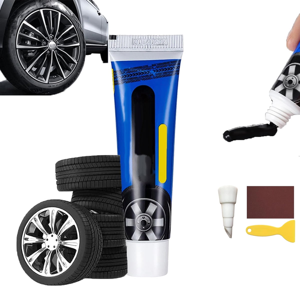 Weather-Resistant Waterproof Flexible Tire Repair Adhesive, Car Tire ...