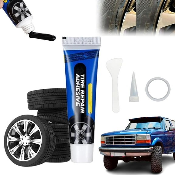Weather-Resistant Waterproof Flexible Tire Repair Adhesive, Multifunctional Car Tire Repair Glue, Strong Tire Repair Sealant, Waterproof, High and Low Temperature Resistant, Wear Resistant (3pcs)