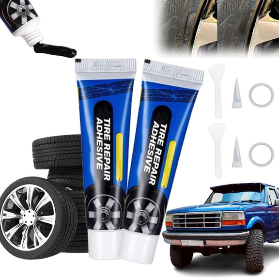 Weather-Resistant Waterproof Flexible Tire Repair Adhesive, Multifunctional Car Tire Repair Glue, Strong Tire Repair Sealant, Waterproof, High and Low Temperature Resistant, Wear Resistant