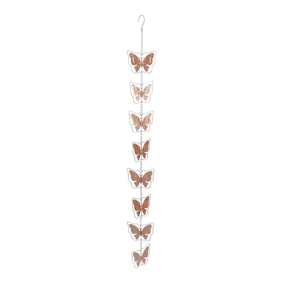 Weather-Resistant Wind Bell Metal Hanging Chain Rain Catcher,Stylish Decor for Garden,Patio & Lawn,Rust Resistant Outdoor Rain Catcher