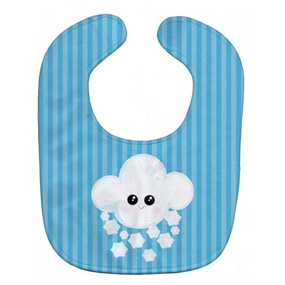 Weather Snowing Face Baby Bib