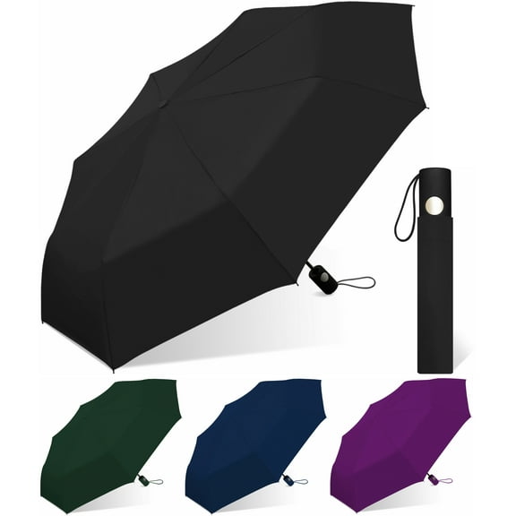 Weather Station 42" Compact Umbrella, Auto Open, Windproof