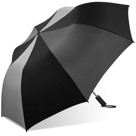 Weather Station 56" Folding Golf Umbrella, Auto Open, Two Person, Windproof