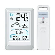 Weather Station, AMIR Indoor Thermometer Outdoor Thermometer with 330ft Remote Sensor Humidity Gauge for Home Greenhouse Office