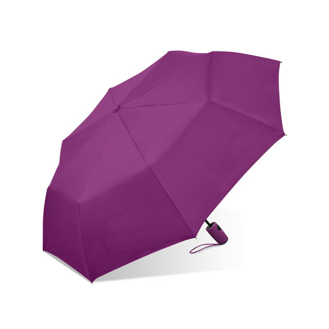 Weather Station Automatic Super Mini Rain Umbrella Purple