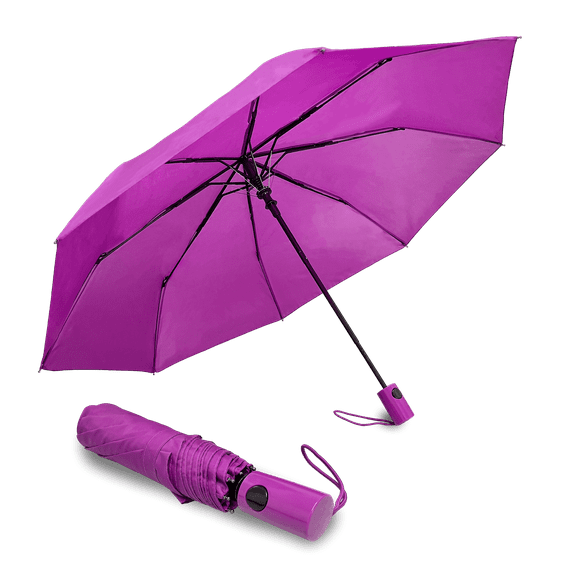 Weather Station Automatic Super Mini Rain Umbrella Purple