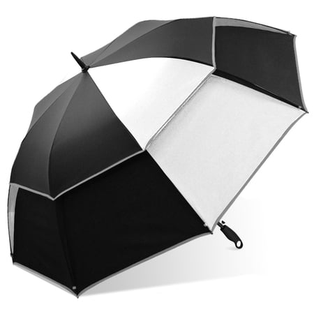 Weather Station Golf Umbrella, Two Person, 62in, Vented, Auto Open