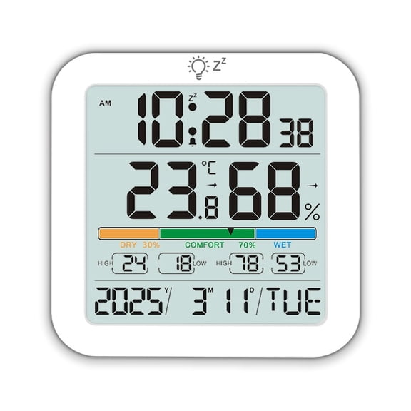 Weather Station Indoor Outdoor Wireless Thermometer Hygrometer With 1 Remote Sensor Temperature And Humidity Gauge Meter Monitor