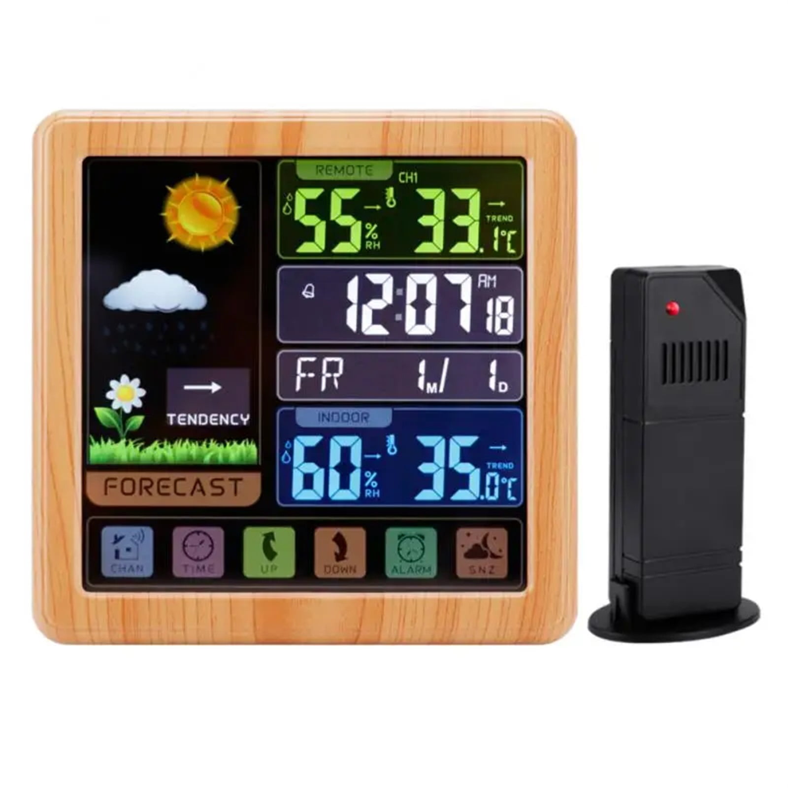 Weather Station Intelligent Wireless Usb Charging Four-level Weather Forecast Delayed Alarm For Home/indoor/outdoor Thermometer ,Excellent Visual Experience