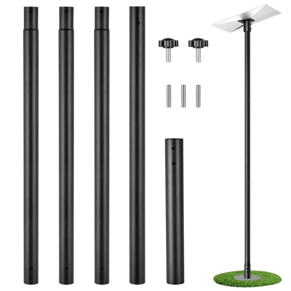 Weather Station Mounting Pole 1.9in Diameter Heavy Duty Support Rod Weather Station Pole Mount for Backyard Garden Patio Home Outdoor Pipe Adapter Accessories