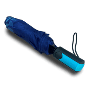 WEATHER STATION Oversize Deluxe Automatic Rain Umbrella Blue Dots