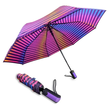 Weather Station Rain Umbrella, Auto Open, Large Single Person Coverage, Windproof, Multi Color Stripe price history and forecast - Weather Station 44 Oversize Deluxe Automatic Umbrella