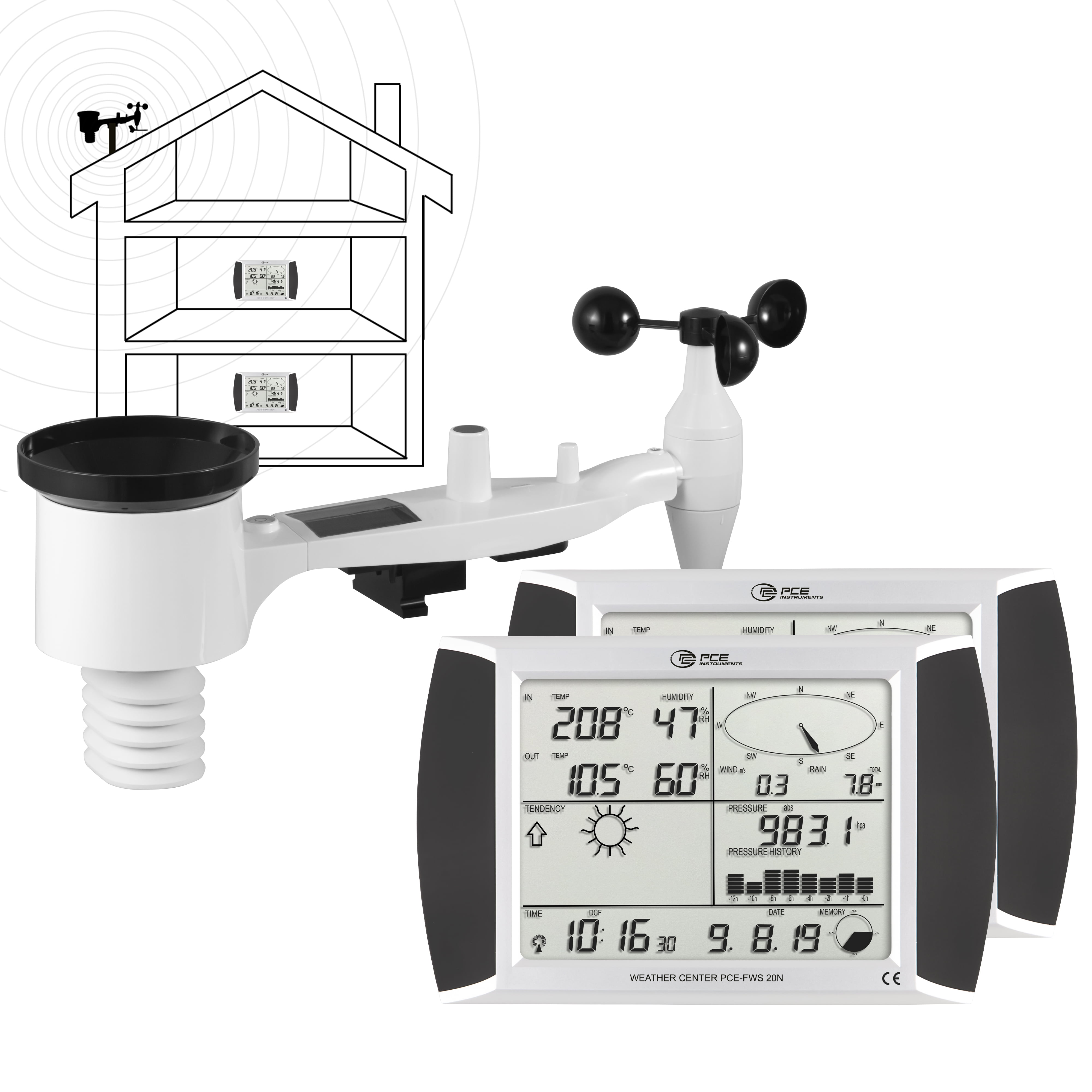 Weather Station PCE-FWS 20N-1