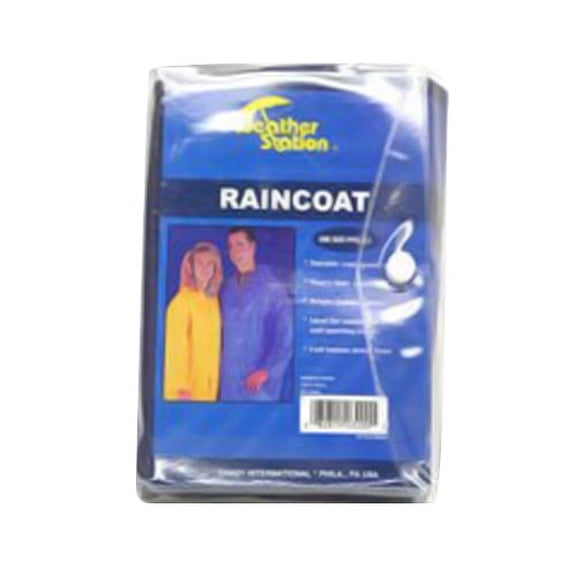 Weather Station Raincoat For Adult - 1 Ea