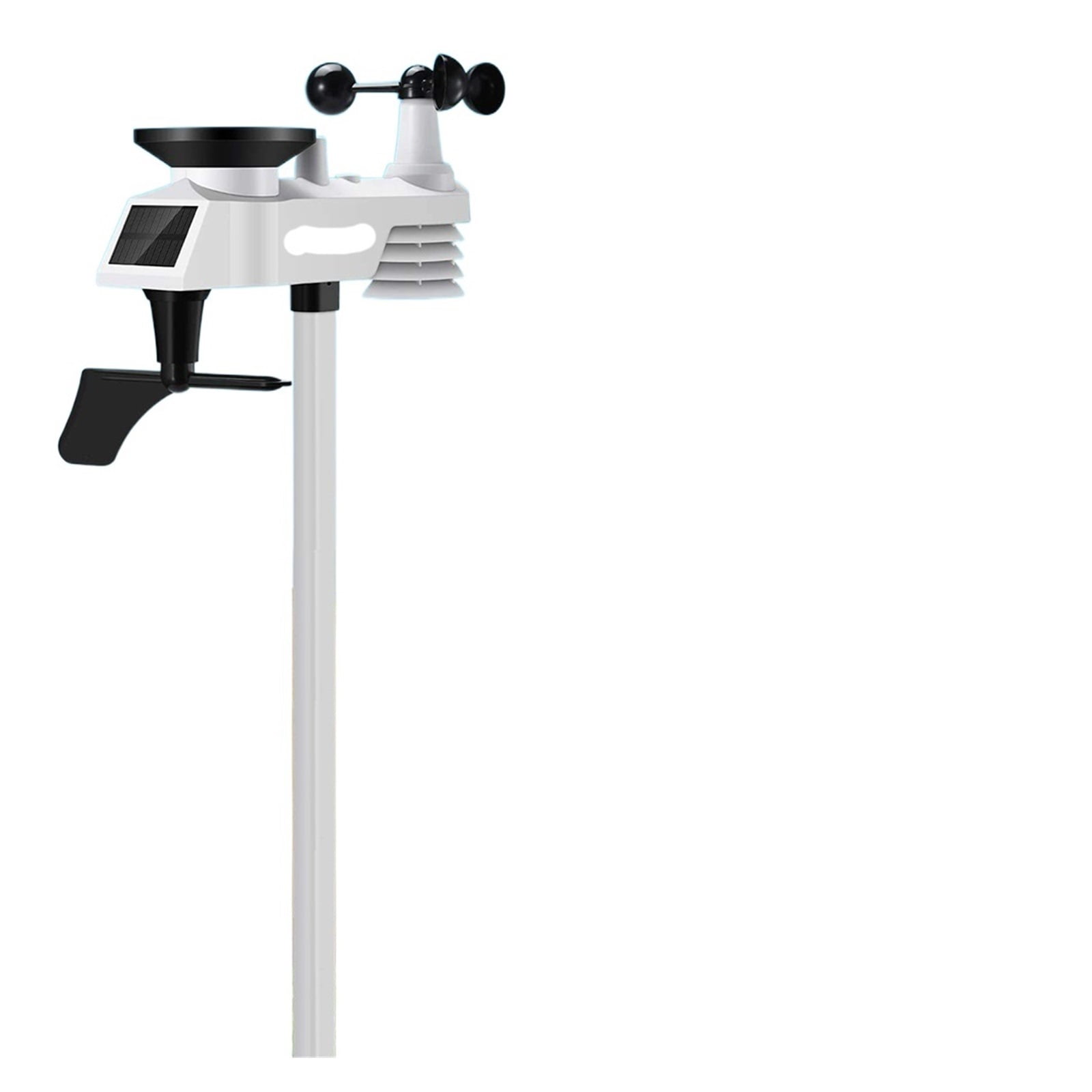 Weather Station Wireless Indoor And Outdoor Internet Multifunction Humidity Pressure Anemometer Wind Rain Gauge ,Easy to Install