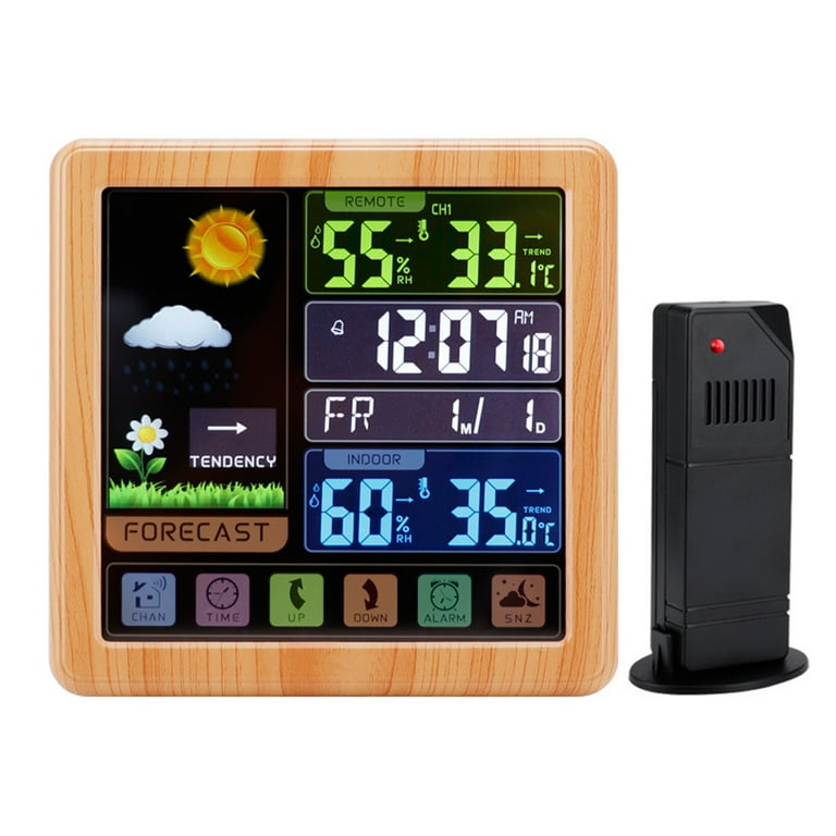 Weather Station Wireless Indoor Outdoor Multiple Sensors, Digital