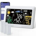 Weather Station Wireless Indoor Outdoor Thermometer Wall Alarm Clock