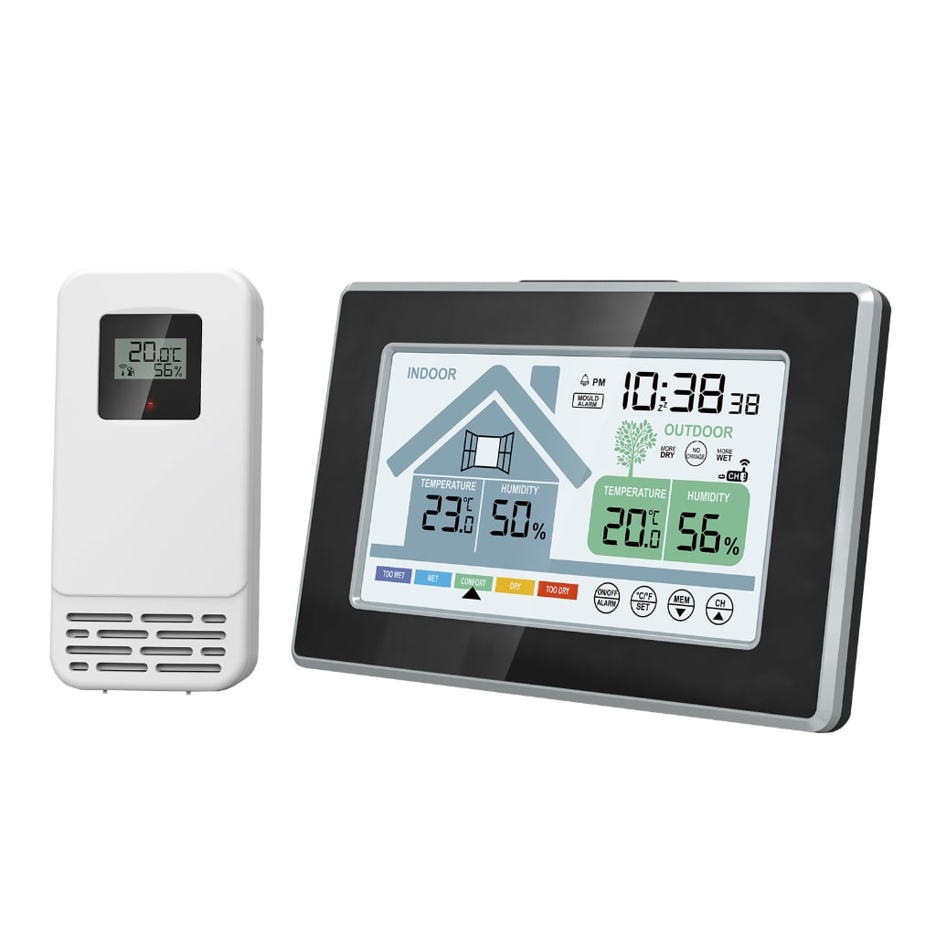 Weather Stations LCD Display Temperature Humidity Gauge Thermometers Hygrometer