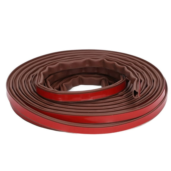 Weather Strip 6m Door Sealing Strip Silicone Rubber Self Adhesive Weather Strip Brown Window Sealing Strip for HomeHeight 6mm / 0.2in