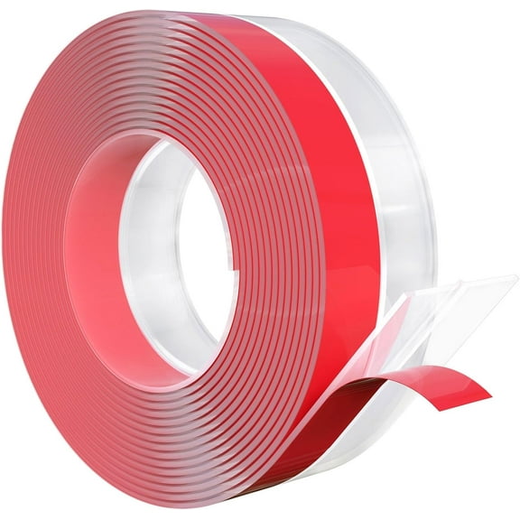 Weather Stripping, 20Ft(L) x 2 In(W) Door Draft Stopper, Silicone Seal Strip for House and Glass Shower Doors Sweep for Collision and Side Gaps of Door and Windows(Clear)